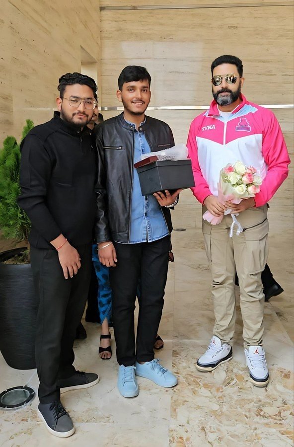 The Desi Growth Media team with Abhishek Bachchan's PR team