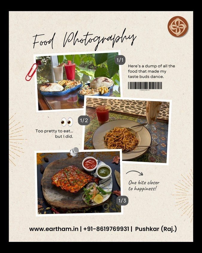 Food photography post design