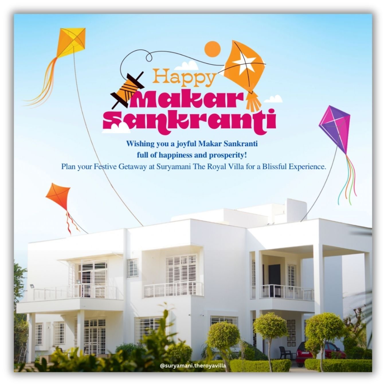 Makar Sankranti greeting post design by Desi Growth Media