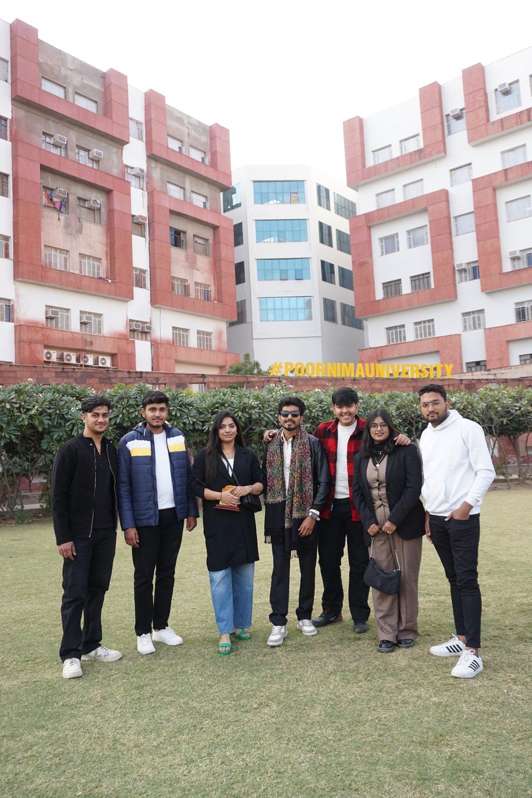 Our team with creators at Poornima University