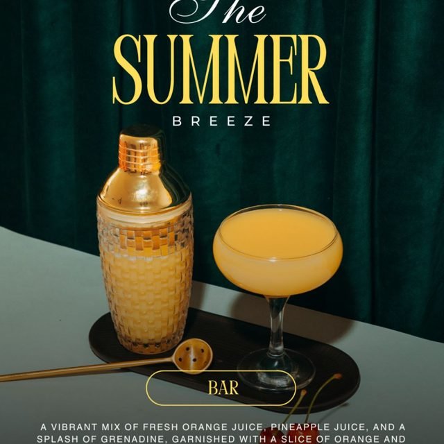 Summer drinks post design by Desi Growth Media