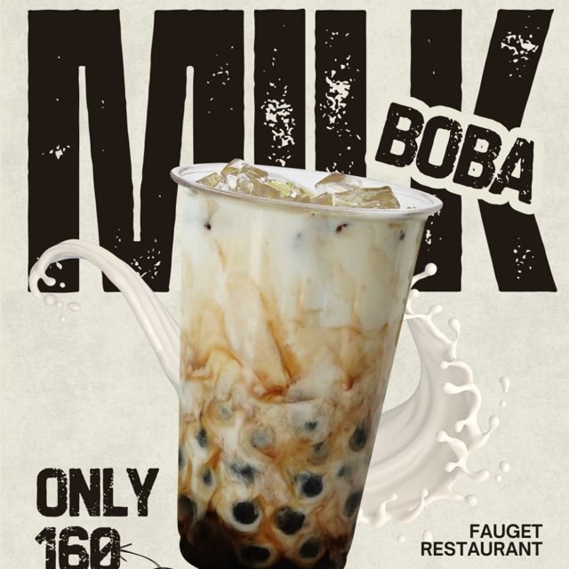 Bubble tea offer post design by Desi Growth Media