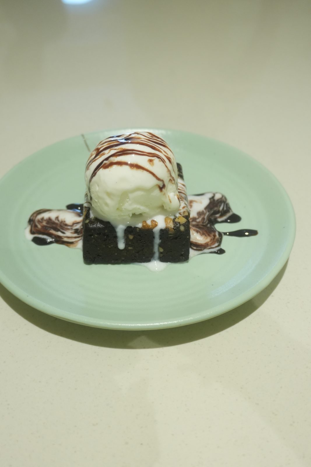 Brownie with ice cream shot for Hari Bhog Restaurant