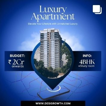 Luxury apartments post design by Desi Growth Media