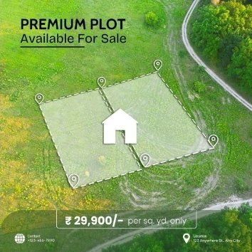Premium plot post design by Desi Growth Media